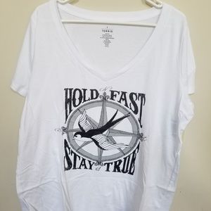 Torrid Hold Fast Stay True v-neck t-shirt